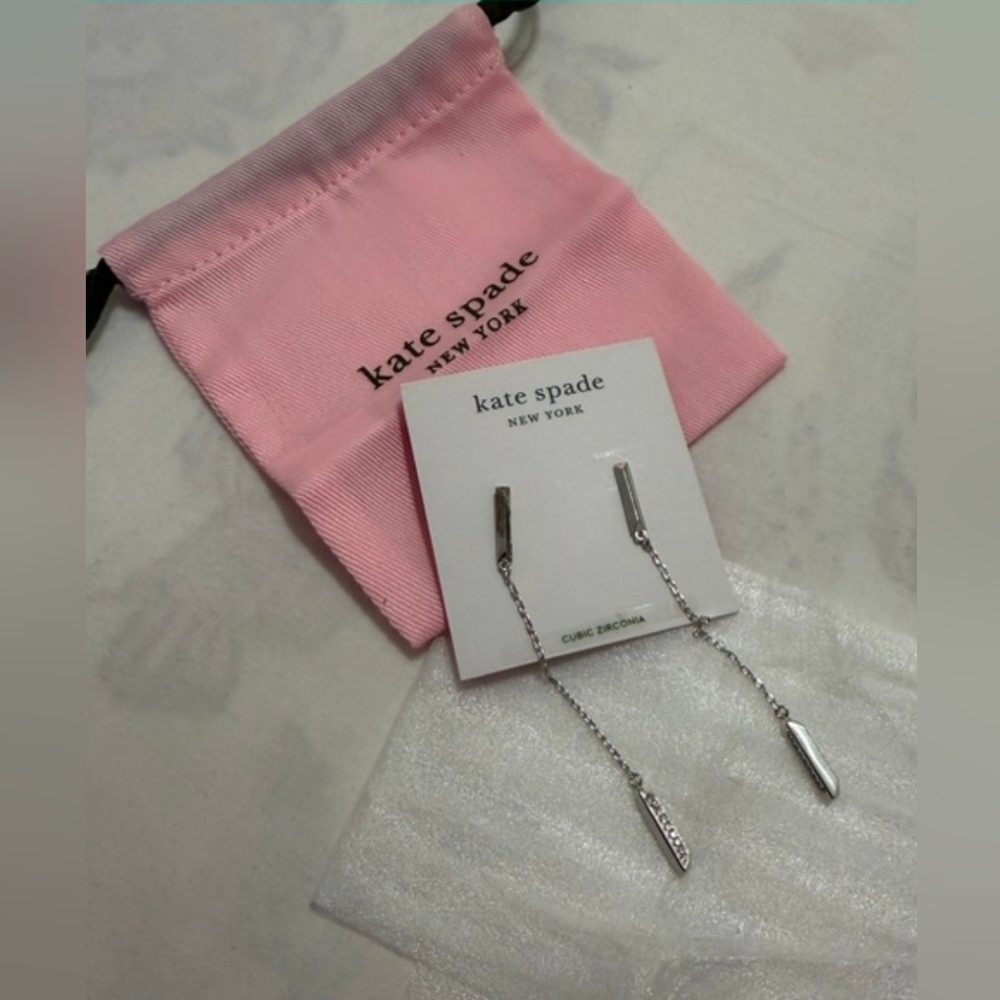 Kate Spade Gold Or Silver Dangle Earrings (Buyer's Choice) - Picture 3 of 9